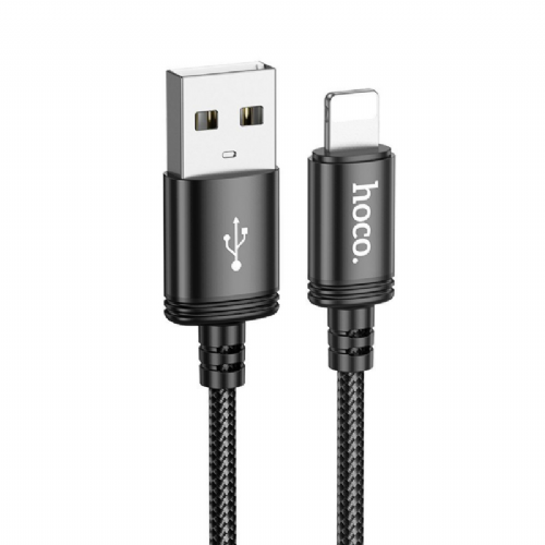 Hoco X89 data cable, USB-A to Lightning, 2.4 A, 2 m, black