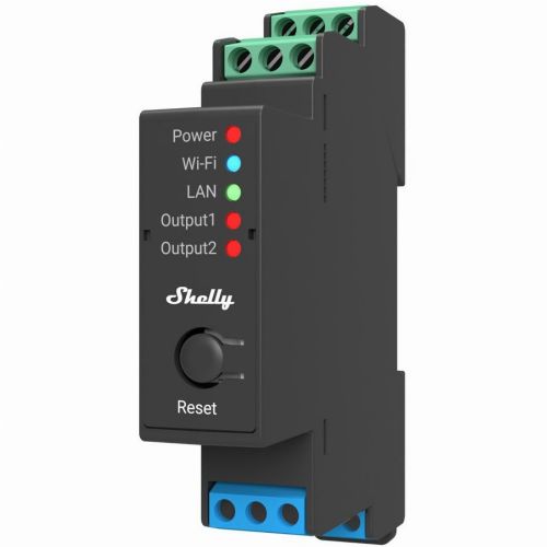 Home Shelly Relais "Pro 2" WLAN & LAN Max. 25A BT