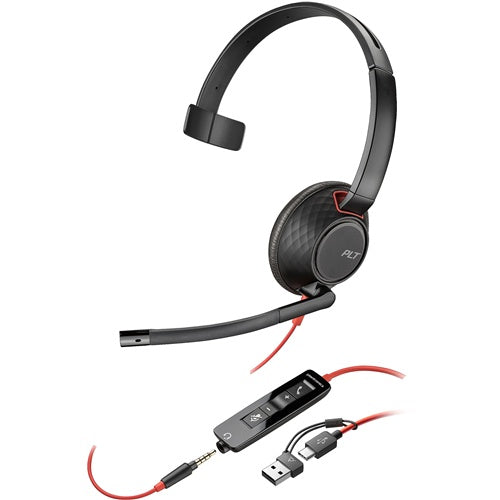 Slušalke HP Poly Headset Blackwire C5210 Mono USB-C/A &amp; 3,5 mm (razsuto)