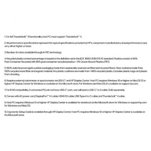 Monitor HP 727pm 68,6 cm (27"), 3840x2160 (4K UHD), IPS, 400 cd/m2, 60Hz, DP, HDMI, USB-C 100W, HDMI, DP