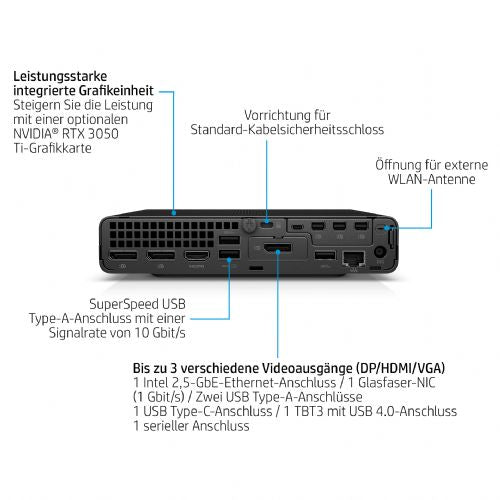 Osebni računalnik HP Elite Mini 800 G9 i5-14500/16GB/SSD 256GB NVMe/Win11Pro, 1J War (DE)