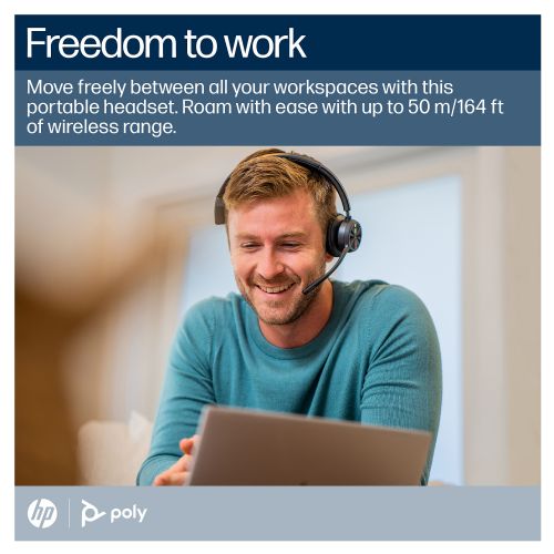 HP Poly BT Voyager 4310 UC Mono USB-C Teams-Headset mit Ständer