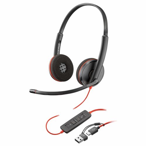 Auricolare HP Poly Blackwire C3215 Mono USB-C/A e 3,5 mm (alla rinfusa)