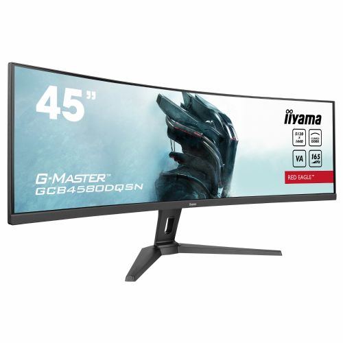 Monitor Iiyama G-MASTER GCB4580DQSN-B1 105.06 cm (45''), 5120x1440 (WQHD), VA, 450cd/m2,  32:9 165Hz 0,8ms HDMI DP USB-C 90W, RJ45 KVM LS črna