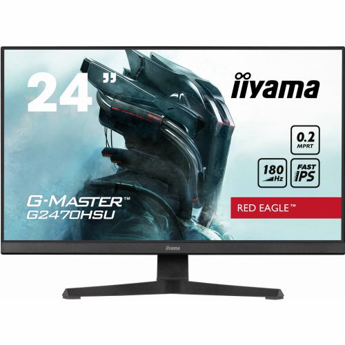 Monitor IIYAMA G2470HSU-B6 60,5 cm (23,8"), 1920x1080 (FHD), IPS, 300 cd/m2, 16:9 HDMI+DP+USB IPS bl.