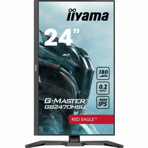 Monitor IIYAMA GB2470HSU-B6 60,5 cm (23,8"), 1920x1080 (FHD), IPS, 300 cd/m2, 16:9 HDMI+DP+USB IPS Lift