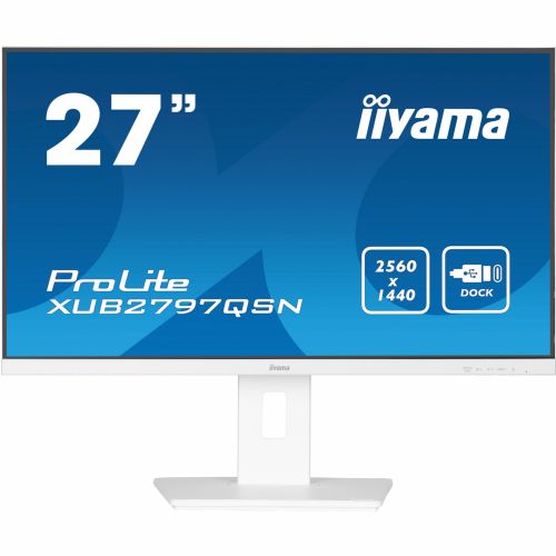 Monitor IIYAMA XUB2797QSN-W2 68,6 cm (27"), 2560 x 1440 (QHD), 16:9 HDMI+DP+USB-C 65W