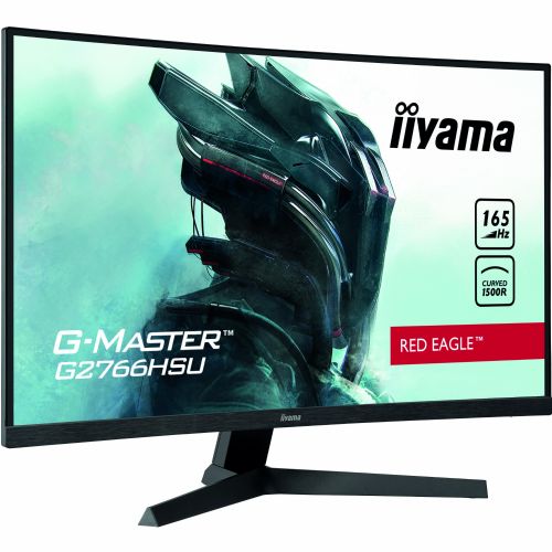 Monitor Iiyama Red Eagle G-master G2766HSU-B1, 68,5 cm (27"), FHD, VA, 165 Hz, DP/HDMI/USB, FreeSync, zvočniki, ukrivljen, črna
