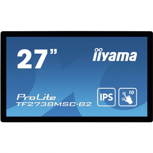 Informacijski zaslon IIYAMA ProLite TF2738MSC-B2 68,6cm (27''), 420cd/m2, 16:9 5ms IPS HDMI DisplayPort DVI VESA zvočnik, črn