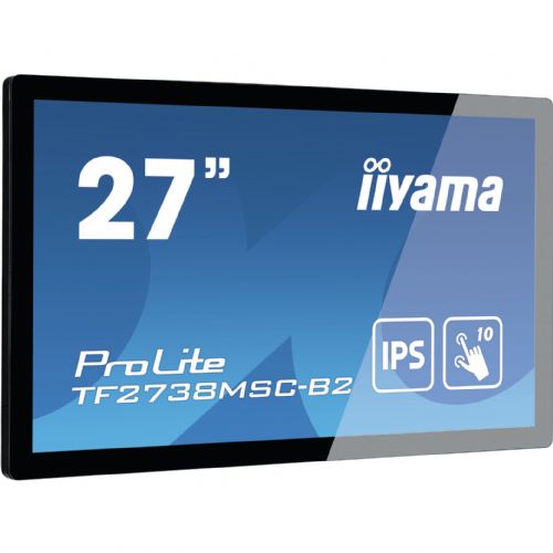 Informacijski zaslon IIYAMA ProLite TF2738MSC-B2 68,6cm (27''), 420cd/m2, 16:9 5ms IPS HDMI DisplayPort DVI VESA zvočnik, črn
