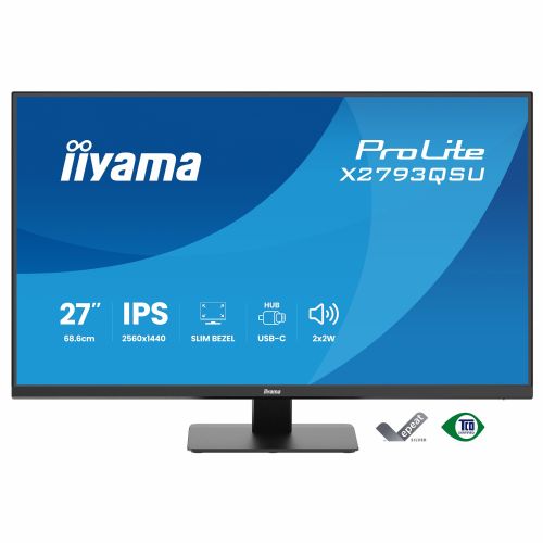 IIYAMA 68,6 cm (27") X2793QSU-B1 16:9 HDMI+DP+2xUSB IPS