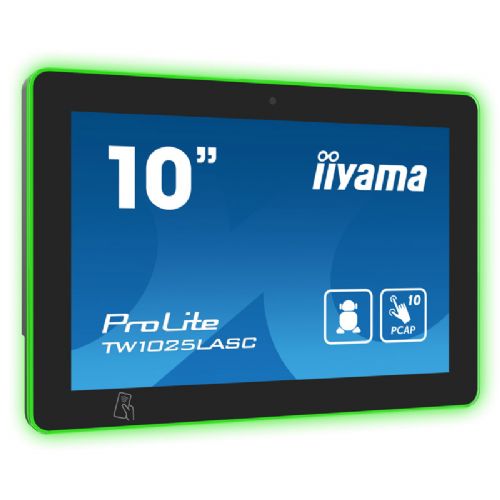 Informacijski / interaktivni monitor IIYAMA ProLite TW1025LASC-B1PNR 25,5cm (10,1") USB/LAN PoE NFC kamera zvočniki Android na dotik