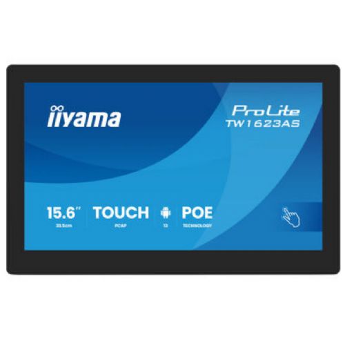 Informacijski monitor IIYAMA ProLite TW1623AS-B3P 39,5cm (15,6") P-CAP Android PoE na dotik