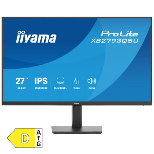 IIYAMA ProLite XB2793QSU-B1 68,5cm (27") QHD IPS 75Hz DP/HDMI zvočniki monitor