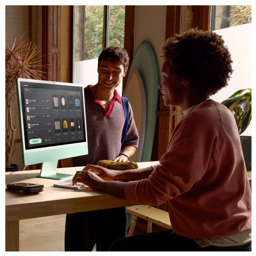 AiO-Computer Apple iMAC 24 Apple M4 8/8/16/16GB/SSD 256GB NVMe/59,7 cm (23,5 Zoll) 4,5K UHD 500 Threads/DE/MacOS, blau