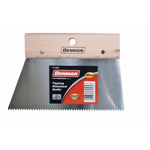 Stainless steel glue trowel 200mm - vinyl laying