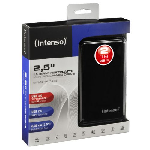 Zunanji trdi disk INTENSO Memory Case 2TB USB3.0 2,5" črn (6021580)