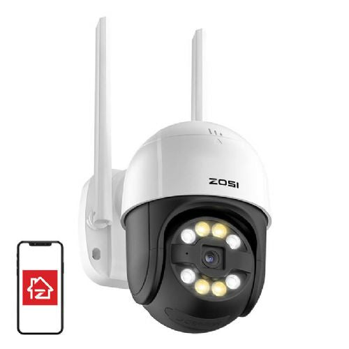 IP zunanja kamera ZOSI C289 WiFi Pan Tilt 3MP IP66 z 32GB kartico microSD