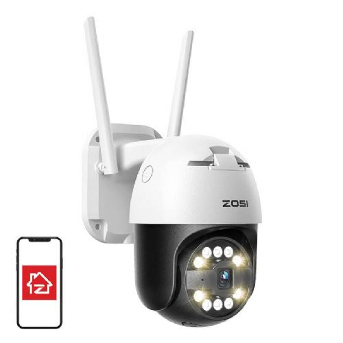 IP zunanja kamera ZOSI C296 WiFi Pan Tilt 5MP IP66 z 32GB kartico microSD