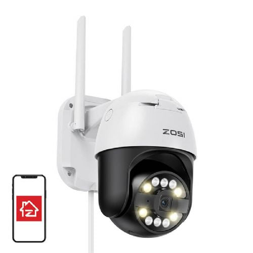 IP zunanja kamera ZOSI C296 WiFi Pan Tilt 8MP Dual IP66 z 32GB kartico microSD