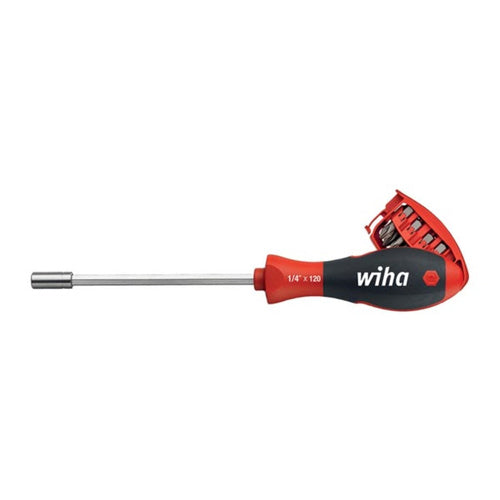 Wiha 1/4" screwdriver mobile set, 9-piece, chrome-vanadium, 8 bits, for home/workshop/car