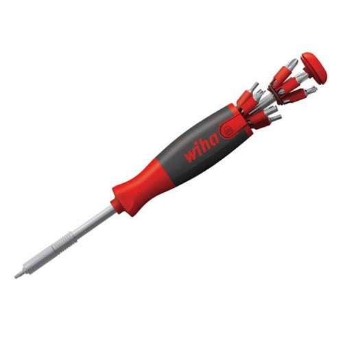 Wiha screwdriver with bit magazine LiftUp 26one (black/red, 14 pieces, magnetic)