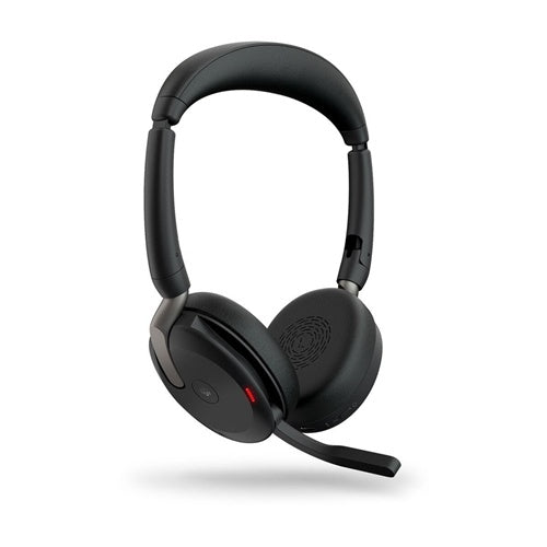 Slušalke JABRA Evolve2 65 Flex MS Stereo Headset on-ear Bluetooth wireless active noise cancelling USB-C black Certified for Microsoft Te