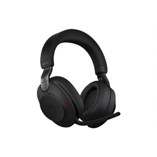 Jabra Evolve2 85 UC stereo headphones, active noise cancelling, wireless/wired, Bluetooth 5.0, black