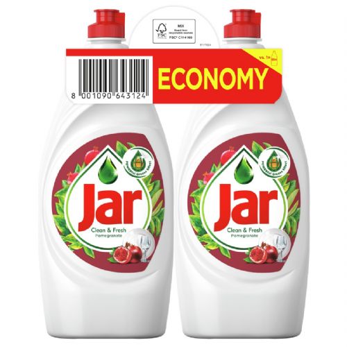 Liquid dishwashing detergent Jar Clean & Fresh 2x900ML