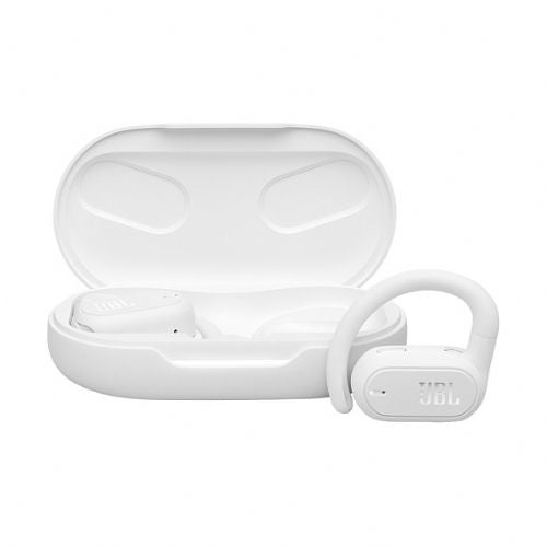 JBL Soundgear Sense brezžične Bluetooth slušalke z odprtim ušesom, bele barve