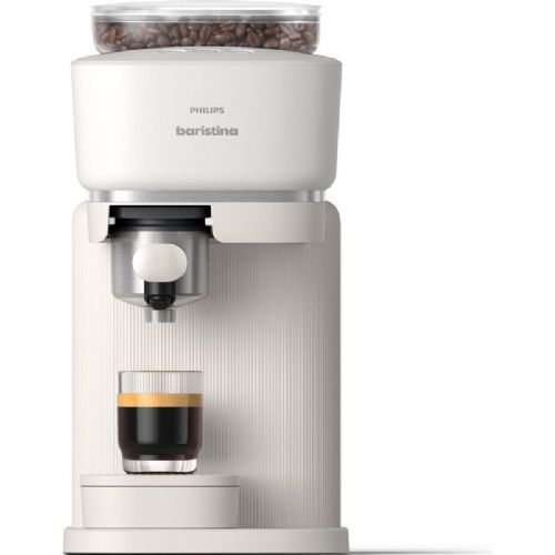 Philips BAR300/00 coffee machine white, 16 bar pressure, 1.2 l, milk frother, for ground coffee/E.S.E. cartridges, 1550 W