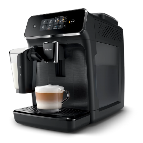 Philips EP2230/10 coffee machine, black, automatic, LatteGo, ceramic grinder, 3 coffee specialties, adjustable settings