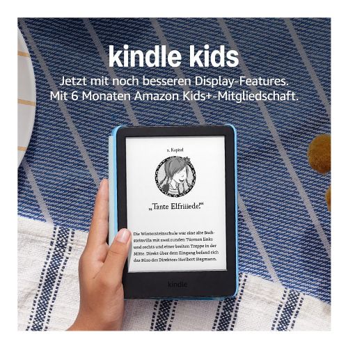 Amazon Kindle Kids Edition, 16 GB E-Reader, 6-Zoll-E-Ink-Bildschirm, WLAN, Kinderhülle, Weltraumwal Design