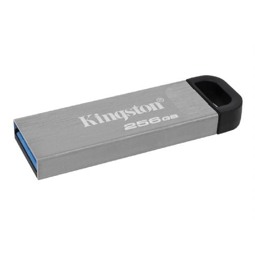 Chiavetta USB 256GB DJI Kingston DataTraveler Kyson ad alte prestazioni, USB 3.2, fino a 200 MB/s in lettura, alloggiamento in metallo, senza tappo