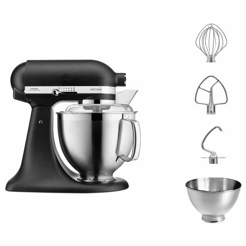 Kitchenaid 5KSM185PSEBK 4,8l kuhinjski aparat, črni trfel