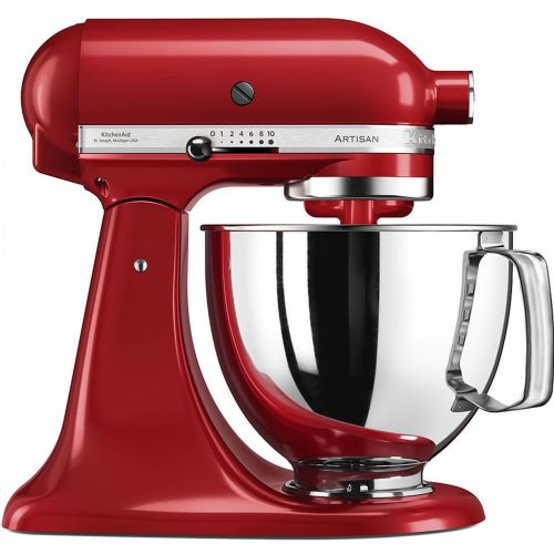 Kuhinjski robot Kitchenaid Artisan 5KSM150PSEMC 300 W, 4,8 L, nerjaveče jeklo, rdeča barva