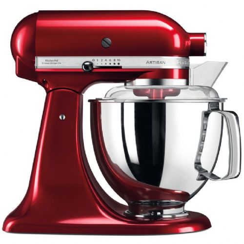 Kuhinjski robot KitchenAid 5KSM175PSEAC 300 W, 4,8 l, planetarno mešanje, 10 hitrosti, rdeč