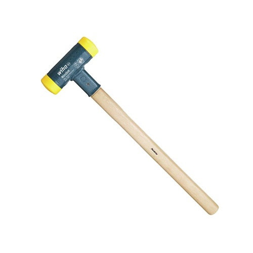Wiha soft-faced non-rebound hammer (black/wooden, Ø 50 mm)
