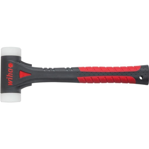 Wiha FibreBuzz soft-faced hammer, non-rebound, very hard (black/red, Ø 40 mm)