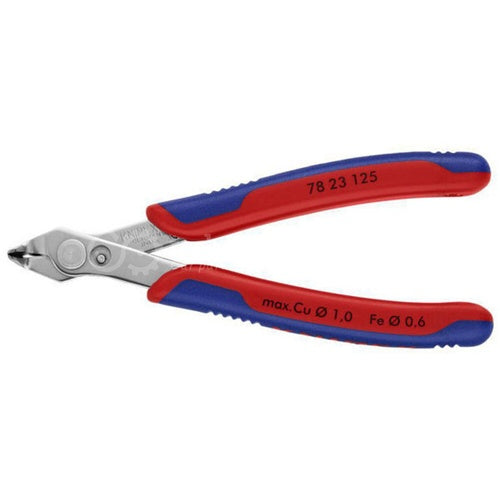 Knipex Electronic Super Knips 78 23 125 pliers (red/blue, with opening spring)