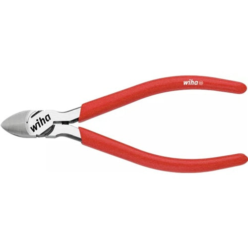 Wiha Classic precision side cutters, 125 mm, plastic handles, return spring, for soft and medium-hard wire