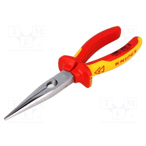 Knipex 26 16 200 straight-nose pliers (with serrated handle)