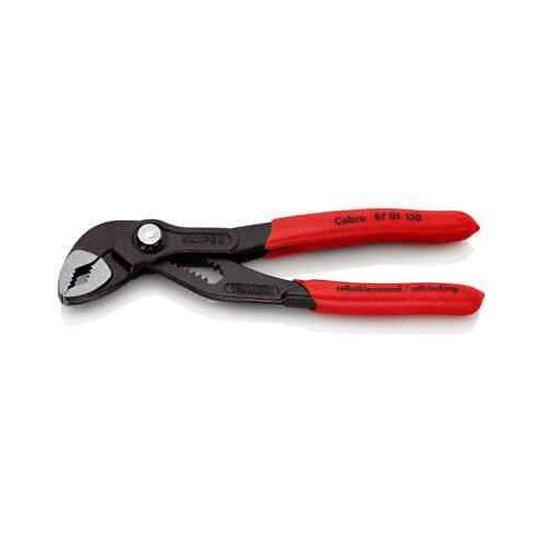 Knipex Cobra 87 01 150 pipe/water pump pliers, 150 mm, 11 steps, black/red