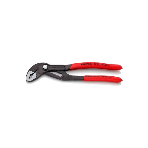 Knipex Cobra 87 01 180 pipe/water pump pliers, 180 mm, (black/red, water pump pliers, 18-way adjustable)
