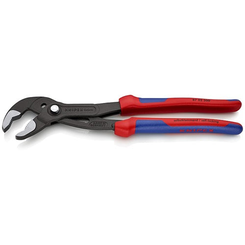 Knipex Cobra 87 02 300 pipe/water pump pliers, 300 mm, blue/red