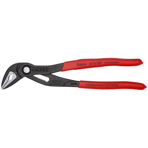 Knipex Cobra ES 87 51 250 pipe/water pump pliers, 250 mm, red/black