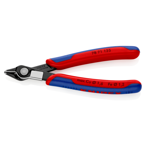 Knipex Super Knips 78 71 125 electronics pliers, red/blue (7871125)