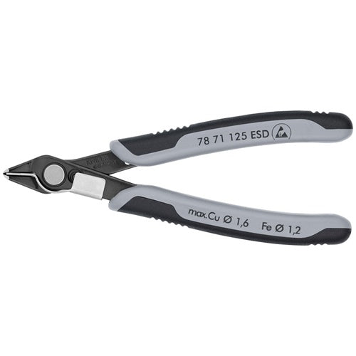 Knipex Super Knips ESD 78 71 125 electronics pliers, gray/black