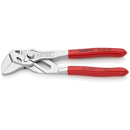 Knipex 86 03 150 wrench pliers, 10-way adjustment, red
