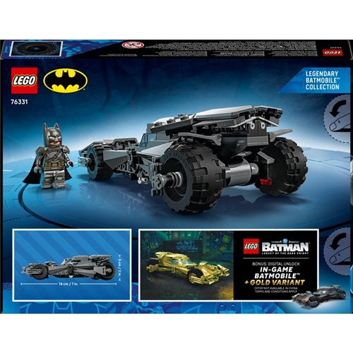 Kocke Lego 76331 DC Super Heroes Batman proti Supermanu: Batmobil, 220 kos, od 9. let (76331)